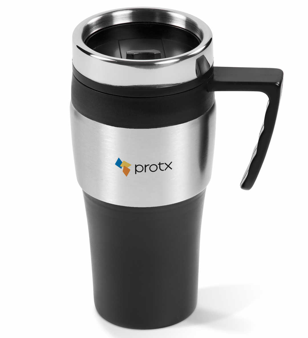 Altos Stainless Steel & Plastic Double-Wall Mug - 450ml - Black