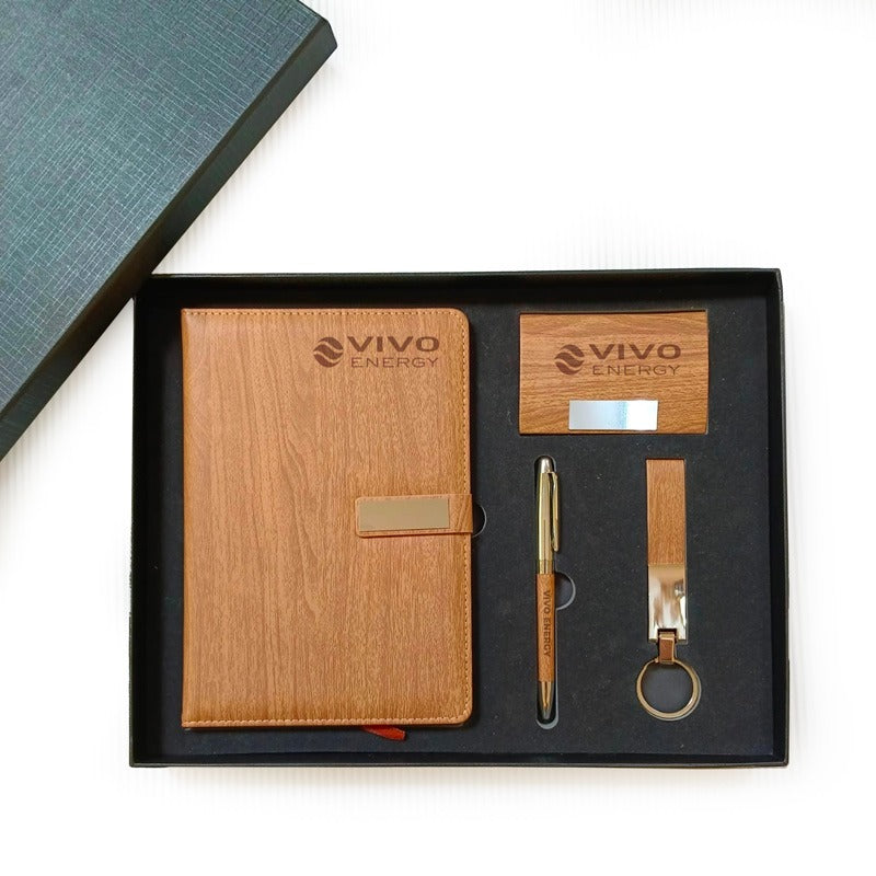 Personalised Apricot Business Set
