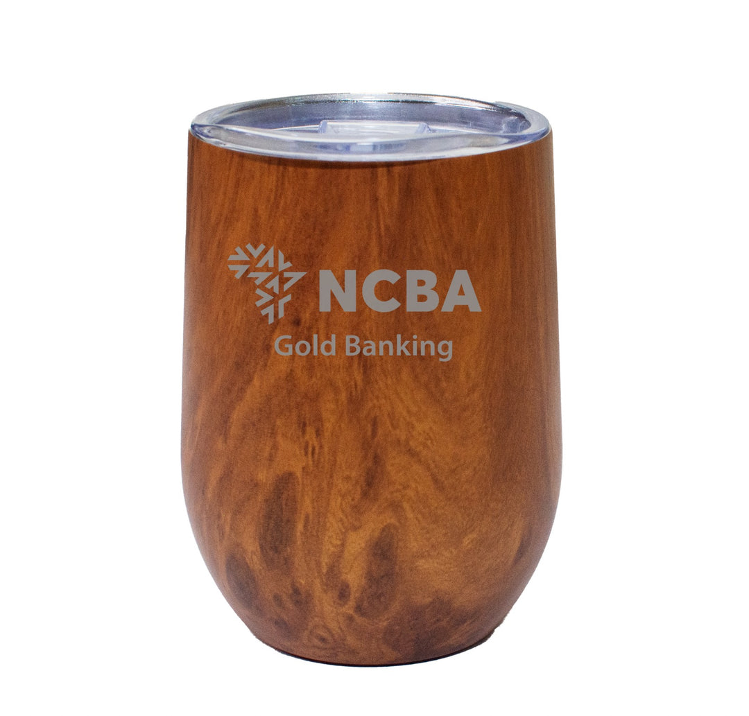 Wooden Finish Round Bottomed Tumbler
