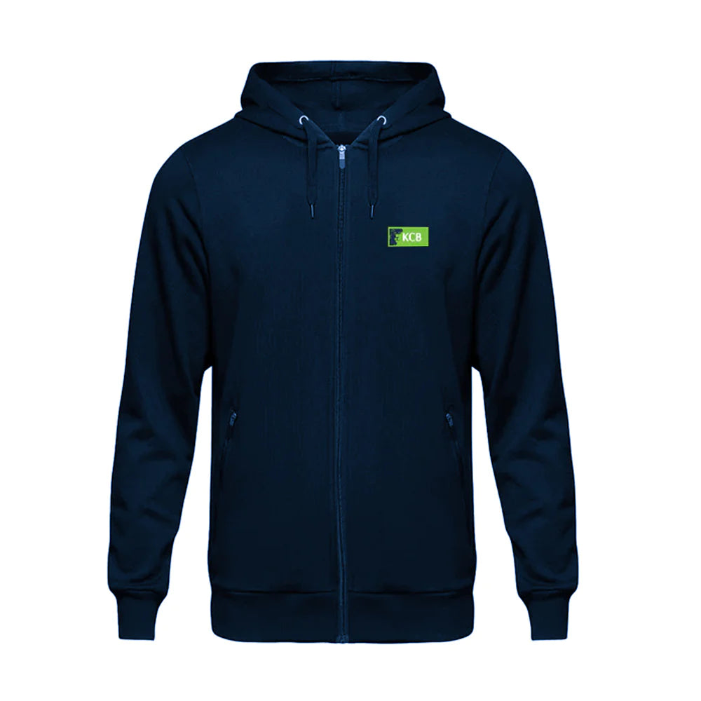 Classic Navy Blue Zipped Hoodie