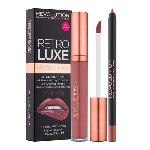 Revolution Retro Luxe Matte Lip Kit - Echelon