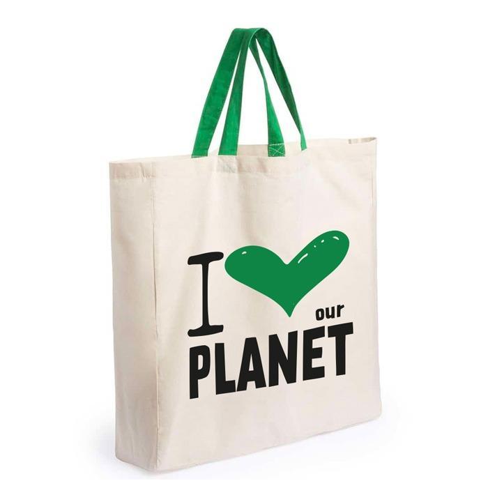 Organic Cotton Shopping Bag - Purpink