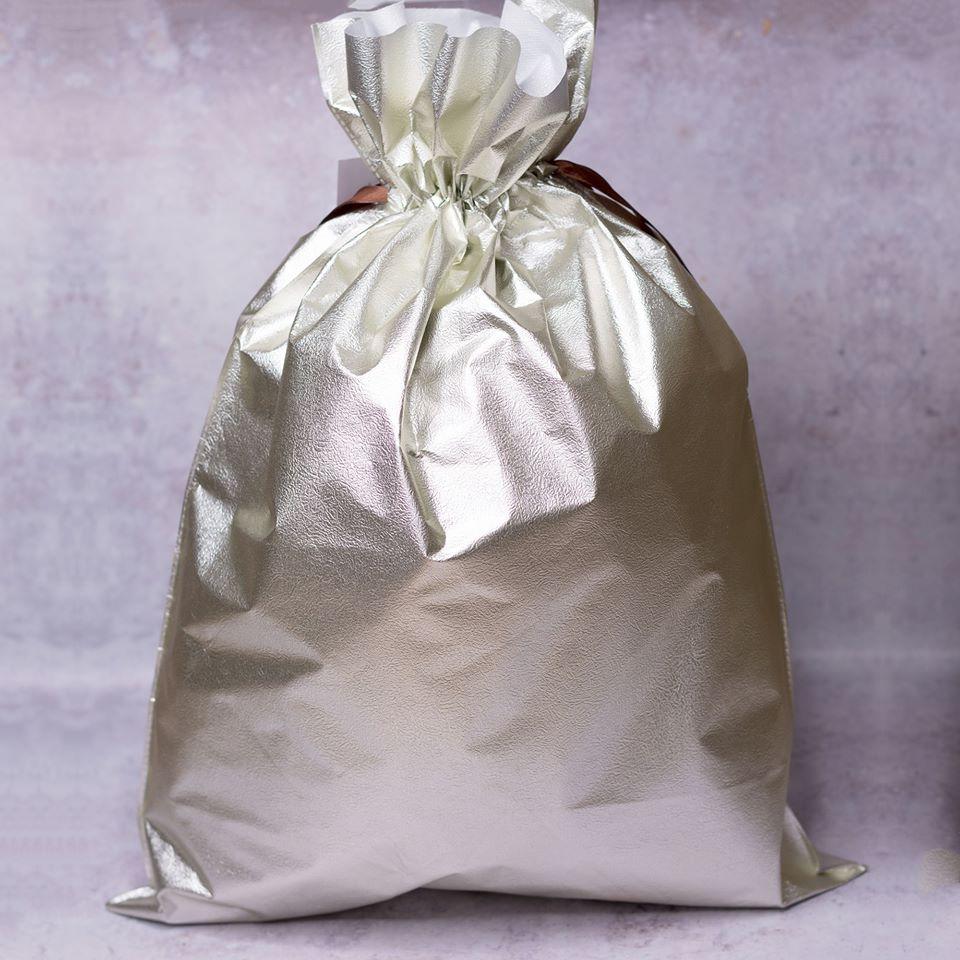 Metallic Gold/Silver Gift Bag - Purpink