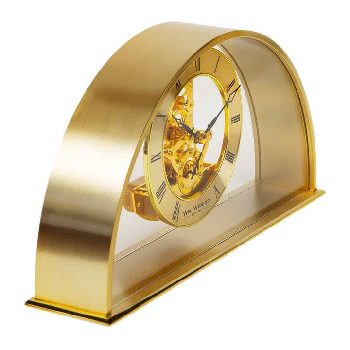 Wm.Widdop Gold Arch Mantel Clock Skeleton